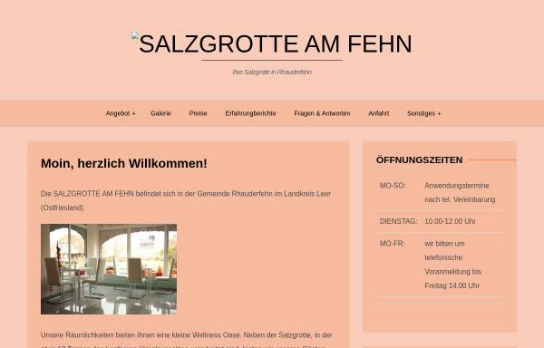 Vorschau von www.salzgrotte-am-fehn.de, Salzgrotte am Fehn