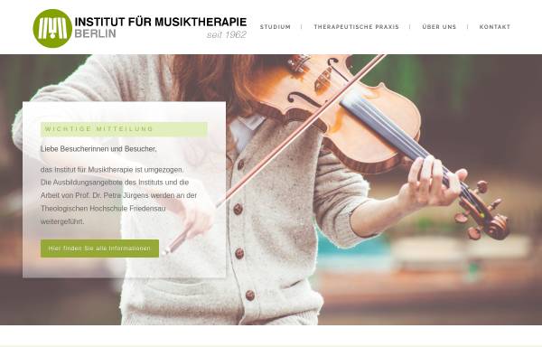 Vorschau von musiktherapieberlin.de, Musiktherapie Berlin
