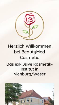 Vorschau der mobilen Webseite www.kosmetik-nienburg.de, Kosmetik und Wellness Britta Hagedorn