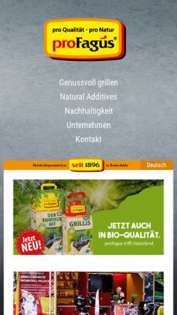 Vorschau der mobilen Webseite www.profagus.de, ProFagus GmbH
