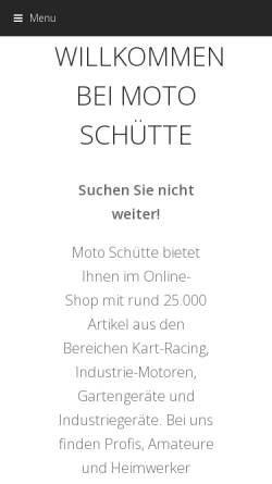 Vorschau der mobilen Webseite www.moto-schuette.de, Moto Schütte KG