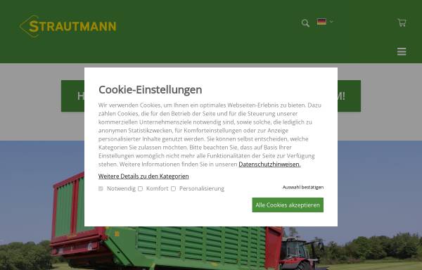 Vorschau von www.strautmann.de, B. Strautmann & Söhne GmbH u. Co. KG