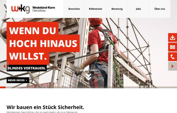 Vorschau von www.wedekind-kern.de, Wedekind+Kern Gerüstbau GmbH & Co. KG