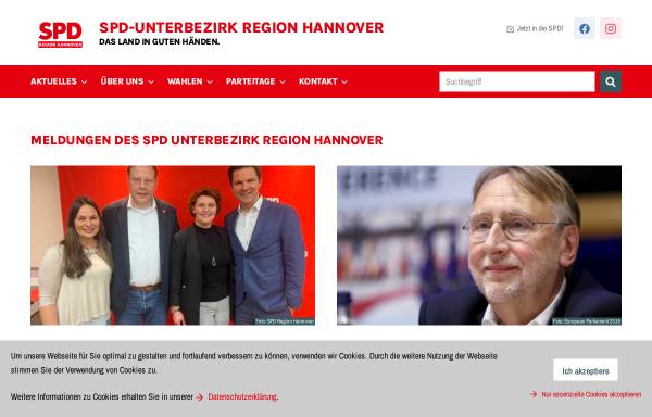 Vorschau von www.spd-region-hannover.de, SPD-Unterbezirk Region Hannover
