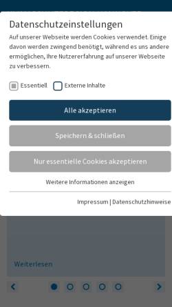 Vorschau der mobilen Webseite www.klimaschutz-hannover.de, Klimaschutzportal der Region Hannover