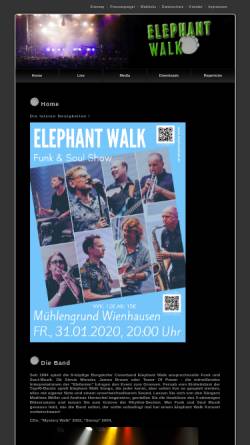 Vorschau der mobilen Webseite www.elephantwalk.de, Elephant Walk by Oliver Bartelt