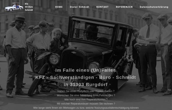 Vorschau von www.schmidt-burgdorf.de, Kfz Sachverständigen Büro Dieter Schmidt