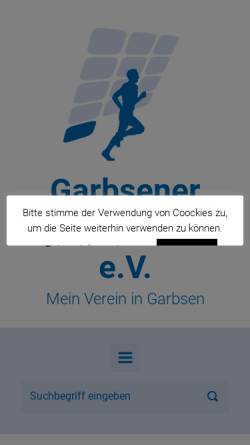 Vorschau der mobilen Webseite www.gsc-garbsen.de, Garbsener Sport-Club 67 e. V.