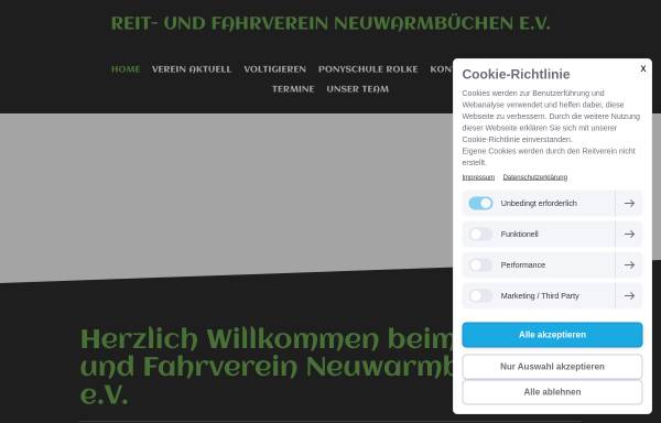 Vorschau von www.reitverein-neuwarmbuechen.de, Reit- und Fahrverein Neuwarmbüchen e.V.