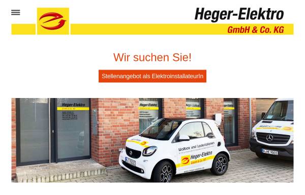 Vorschau von www.heger-elektro.de, Marc Heger Elektro-Unternehmen