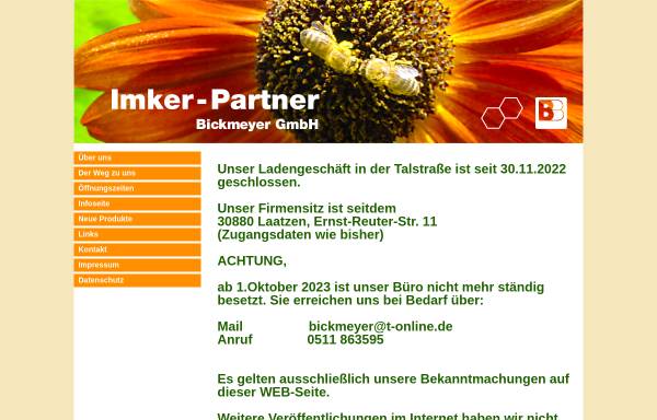 Vorschau von www.imker-partner.de, Imker-Partner Bickmeyer GmbH
