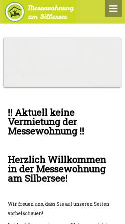 Vorschau der mobilen Webseite www.messewohnung-langenhagen.de, Messewohnung am Silbersee Langenhagen - Melanie Beck