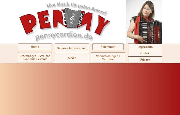 Vorschau von www.pennycordion.de, Pennycordion Music Entertainment - Penelope Simms