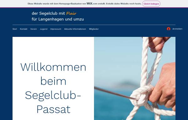 Vorschau von www.segelclub-passat.de, Segel-Club-Passat von 1975 e.V.