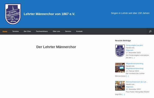Vorschau von www.xn--lehrter-mnnerchor-yqb.de, Lehrter Männerchor von 1867 e.V.