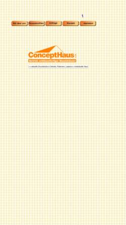 Vorschau der mobilen Webseite www.concepthaus-vertrieb.de, ConceptHaus Ralf Oelschläger e. K.