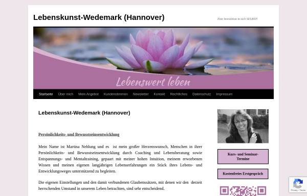 Vorschau von www.lebenskunst-wedemark.de, Lebenskunst-Wedemark