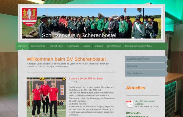 Vorschau von www.sv-scherenbostel.de, Schuetzenverein Scherenbostel