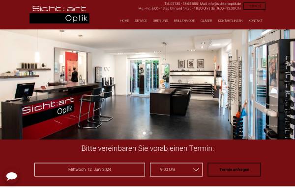 Vorschau von www.sichtartoptik.de, Sicht:art Optik GbR