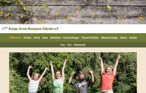 Vorschau von www.kneippverein-wennigsen.de, Kneipp-Verein Wennigsen/Gehrden e.V.