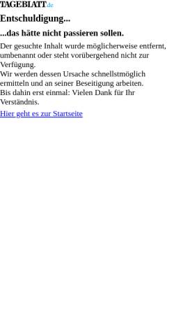 Vorschau der mobilen Webseite www.tageblatt.de, Notdienste