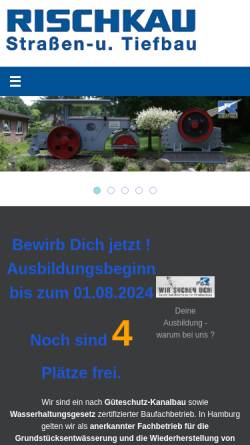 Vorschau der mobilen Webseite rischkau.de, Rischkau GmbH