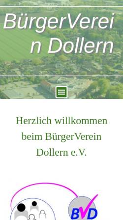 Vorschau der mobilen Webseite buergerverein-dollern.de, BürgerVerein Dollern e.V.