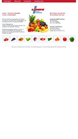 Vorschau der mobilen Webseite www.fruchtluehrs.de, Lührs Fruchtgroßhandel GmbH