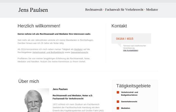 Vorschau von www.ra-paulsen.de, Anwalts- und Notarkanzlei Paulsen