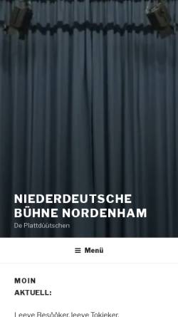 Vorschau der mobilen Webseite www.ndb-nordenham.de, De Plattdüütschen e.V.
