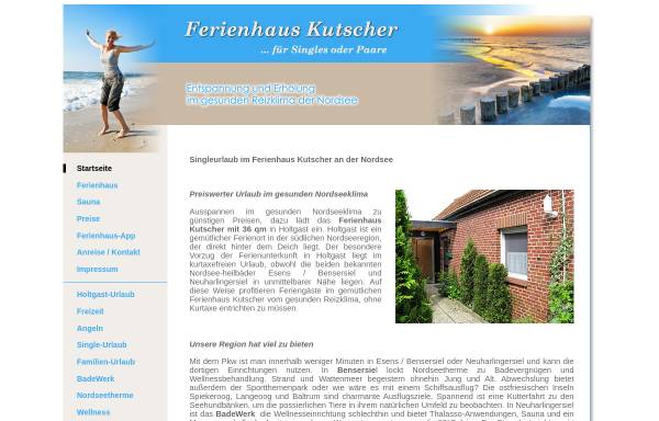 Vorschau von www.ferienhaus-kutscher.de, Ferienhaus, Familie Kutscher