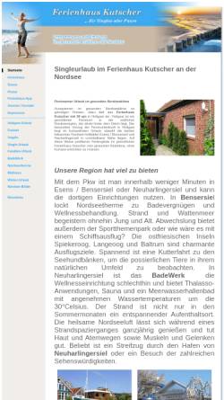 Vorschau der mobilen Webseite www.ferienhaus-kutscher.de, Ferienhaus, Familie Kutscher