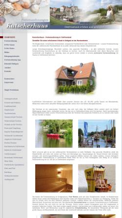 Vorschau der mobilen Webseite www.kutscherhuus.de, Kutscherhuus