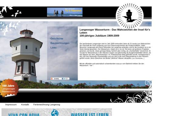 Vorschau von www.langeooger-wasserturm.de, Langeooger Wasserturm