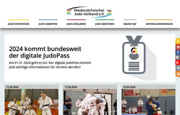 Vorschau von www.njv.de, Niedersächsischer Judo-Verband