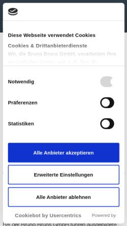 Vorschau der mobilen Webseite www.man-emden.de, Bruno Bruns GmbH