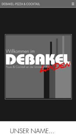 Vorschau der mobilen Webseite www.debakel-linden.de, Debakel - Kerstin Schmücker