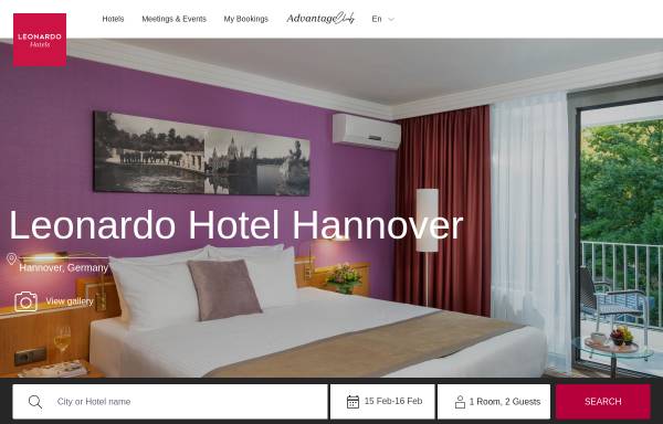 Vorschau von www.leonardo-hotels.de, Leonardo Hotel Am Tiergarten Hannover