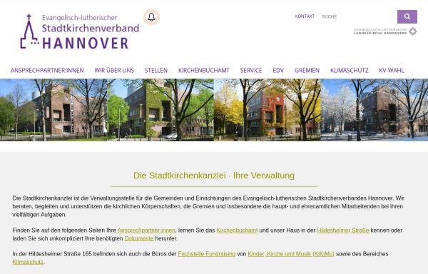 Vorschau von www.stadtkirchenkanzlei.de, Evangelisch-lutherischer Stadtkirchenverband