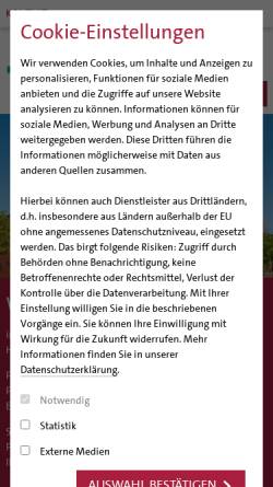Vorschau der mobilen Webseite www.kirchencentrum.de, Katholische Pfarrei St. Maximilian Kolbe