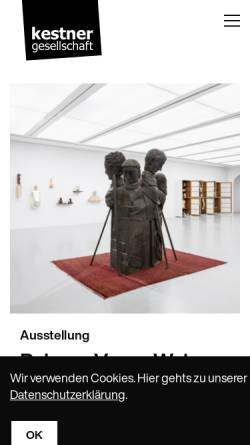 Vorschau der mobilen Webseite www.kestnergesellschaft.de, Kestnergesellschaft