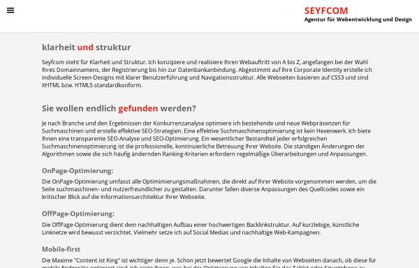 Vorschau von seyfcom.de, Seyfcom - Sasan Seyfi