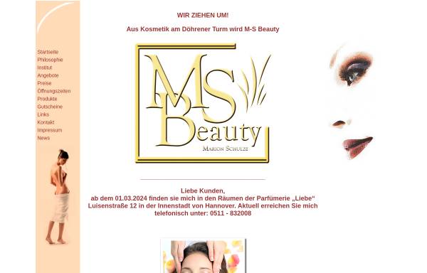 Vorschau von www.hannover-kosmetik.de, M-S Beauty c/o Parfümerie Liebe
