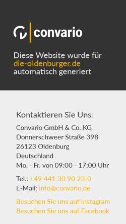 Vorschau der mobilen Webseite www.die-oldenburger.de, Fachschule für das Handwerk e.V.
