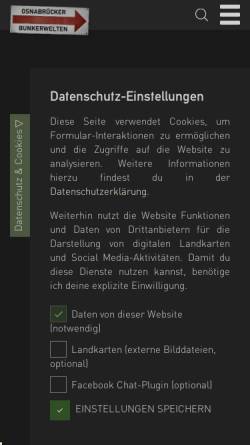 Vorschau der mobilen Webseite www.untergrundosnabrueck.de, Untergrund Osnabrück