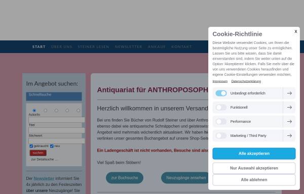 Vorschau von www.anthro-antiquariat.de, Anthroposophisches Antiquariat