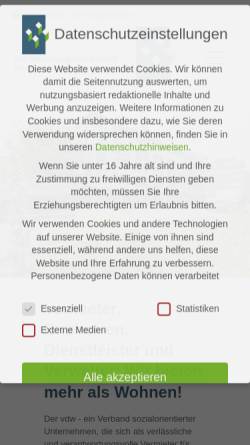 Vorschau der mobilen Webseite www.vdw-online.de, Verband der Wohnungs- und Immobilienwirtschaft in Niedersachsen und Bremen e.V.