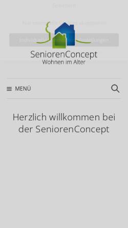 Vorschau der mobilen Webseite seniorenconcept.de, SeniorenConcept Bau GmbH
