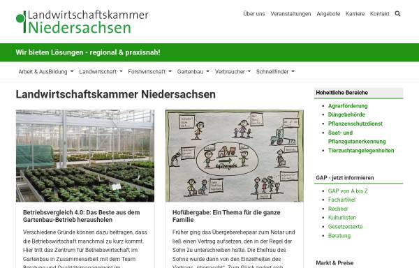 Vorschau von www.lwk-niedersachsen.de, Landwirtschaftskammer Niedersachsen