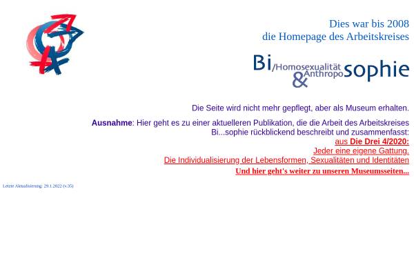 Vorschau von www.bi-sophie.de, Arbeitskreis Bi/Homosexualität und Anthroposophie